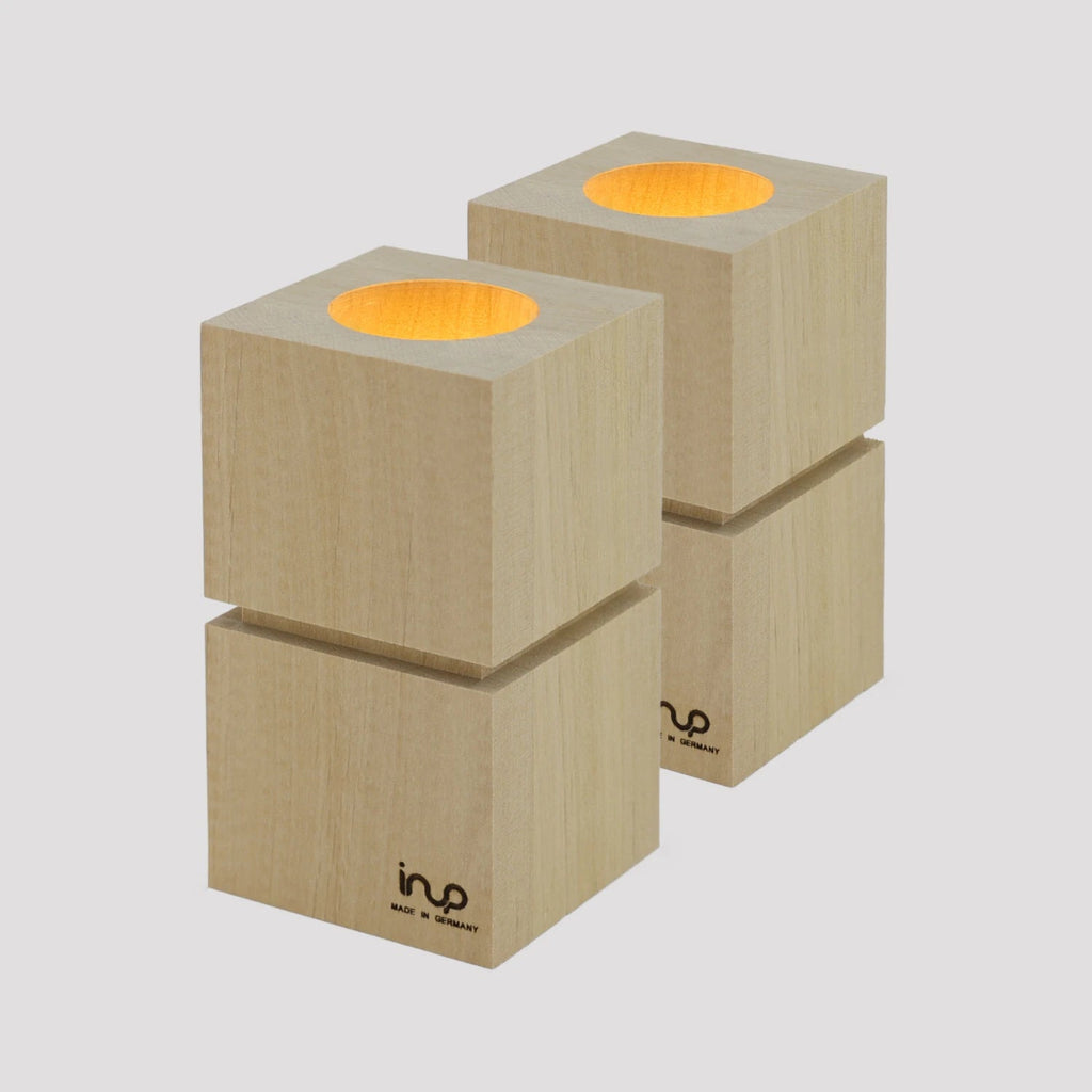 inup Sauna LED Leuchte Holz-Design Erle, Set Duett +125°C - inup Sauna Atelier