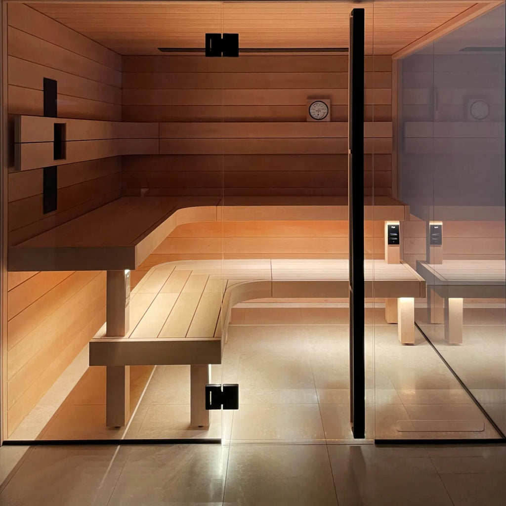 inup Sauna LED Lichtstreifen ProfiBus, Set Quartett +105°C - inup Sauna Atelier