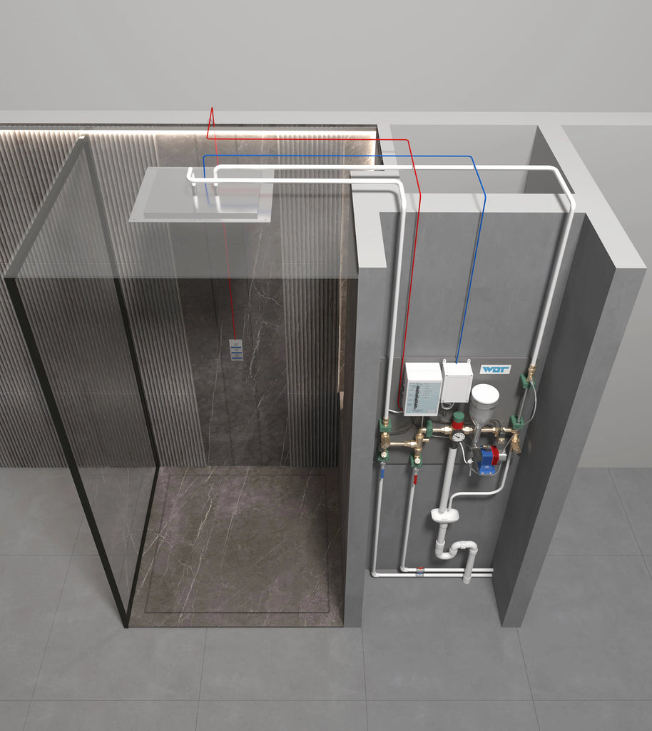 Erlebnisdusche ShowerVision WDT - inup Sauna Atelier