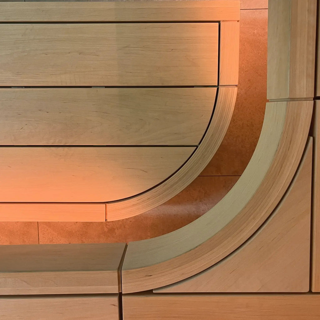 inup Curve Saunaelement Erle & Espe - inup Sauna Atelier