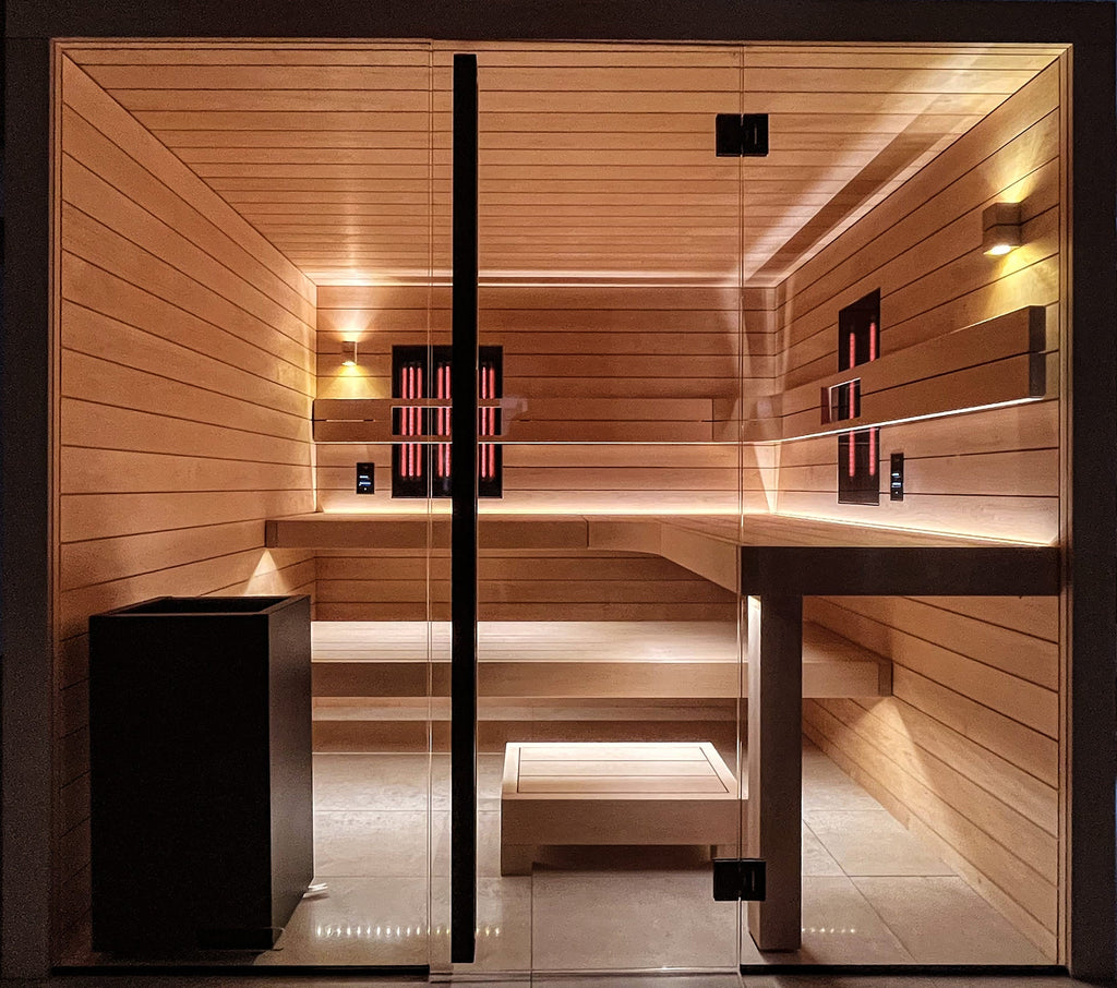 inup Infrarotstrahler Frameless Square, Set Solo - inup Sauna Atelier