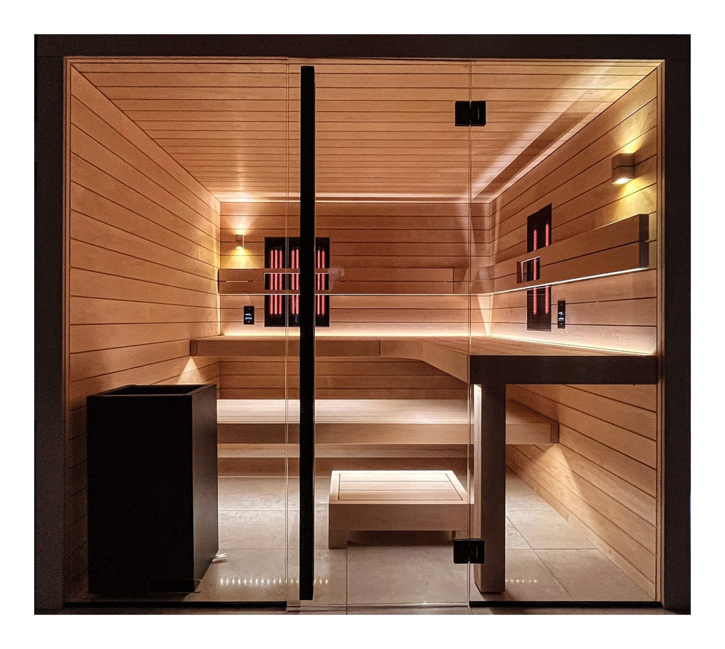 inup Sauna - Glasfront Panorama Bright - inup Sauna Atelier