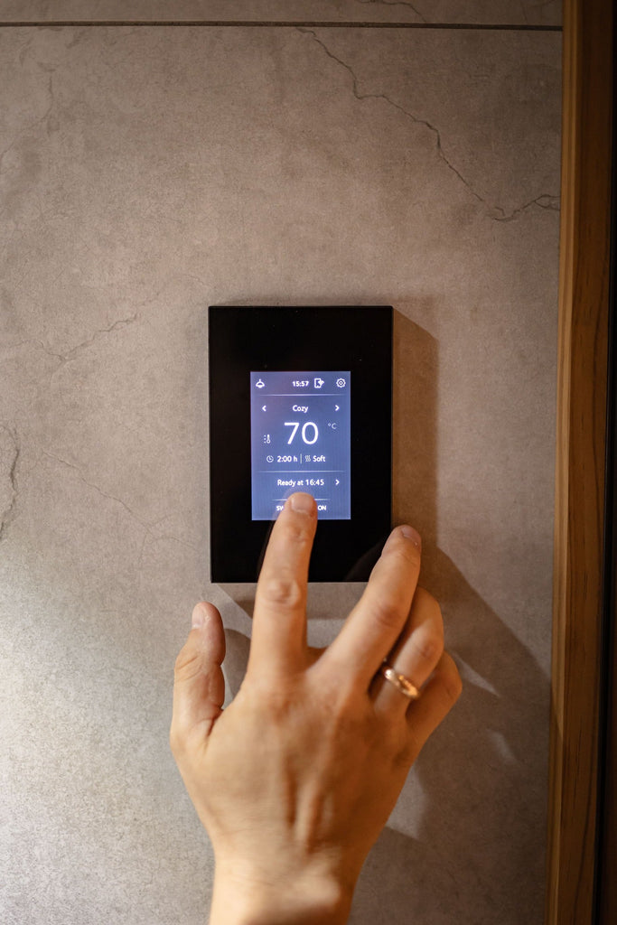 Saunasteuerung Tulikivi Wifi Touchpanel - inup Sauna Atelier