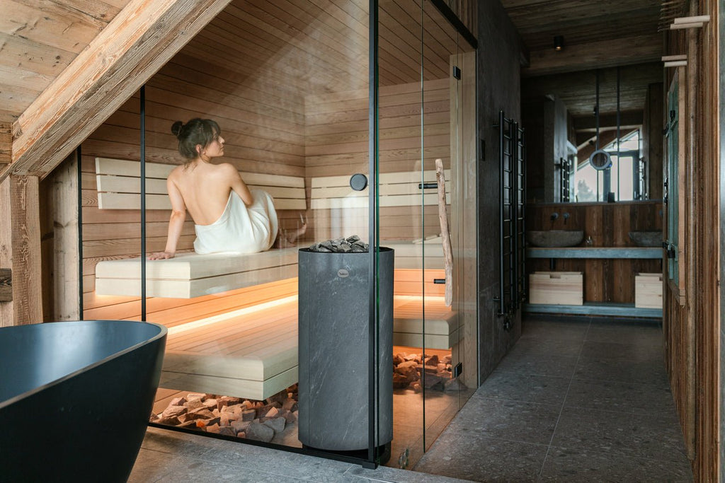 Speckstein Saunaofen Tulikivi Kaarna - inup Sauna Atelier