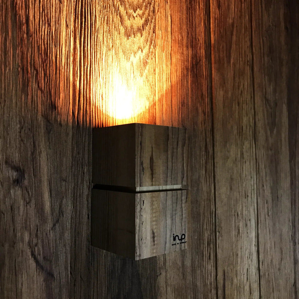 inup Sauna LED Leuchte Holz-Design Thermo Esche +125°C - inup Sauna Atelier